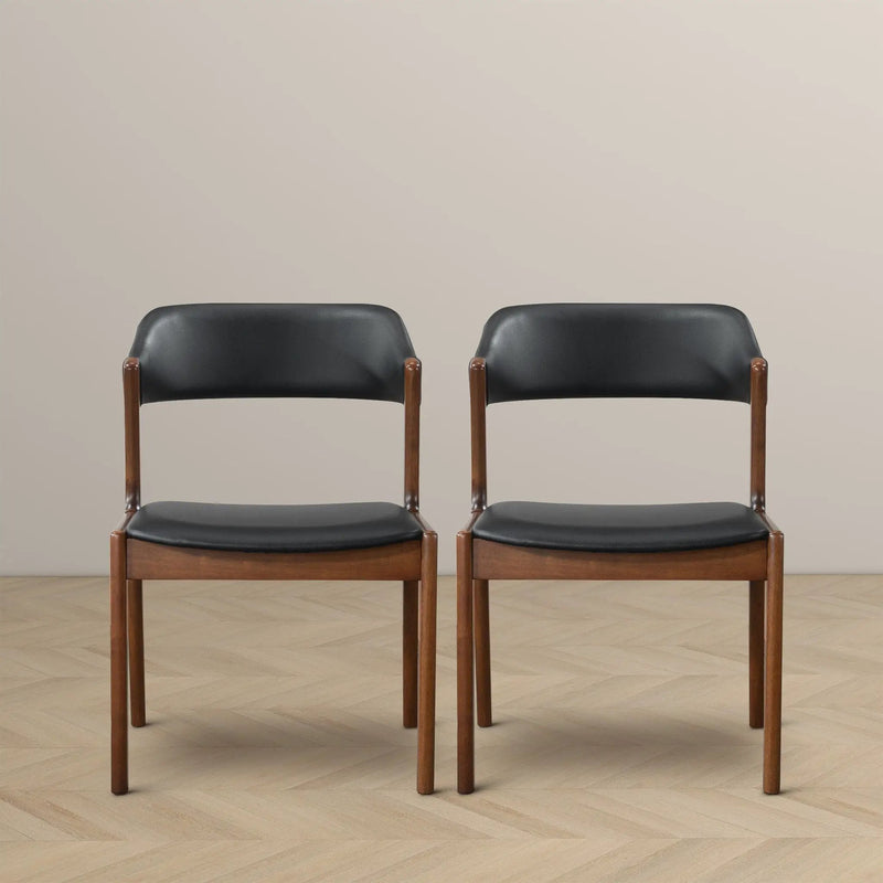 Enzo - Dining Chair (Set of 2) - Black / Brown by Unique Piece Furniture