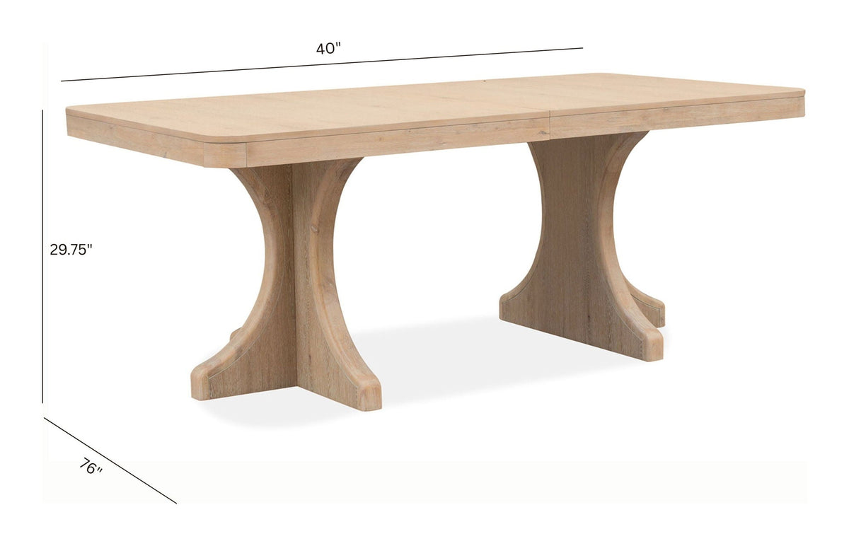 Somerset - Trestle Dining Table - Butternut and Omari Natural, photo 7 of 7