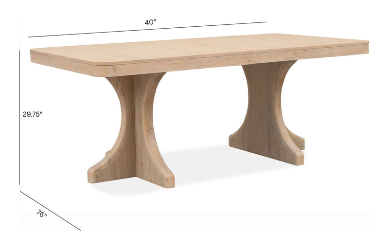 Somerset - Trestle Dining Table - Butternut and Omari Natural, photo 7 of 7