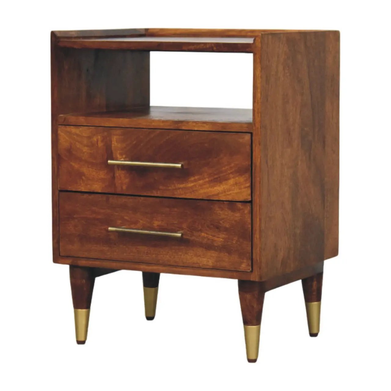 Artisan Furniture Solid Wood Camden Chestnut Bedside by HouseOfZazla