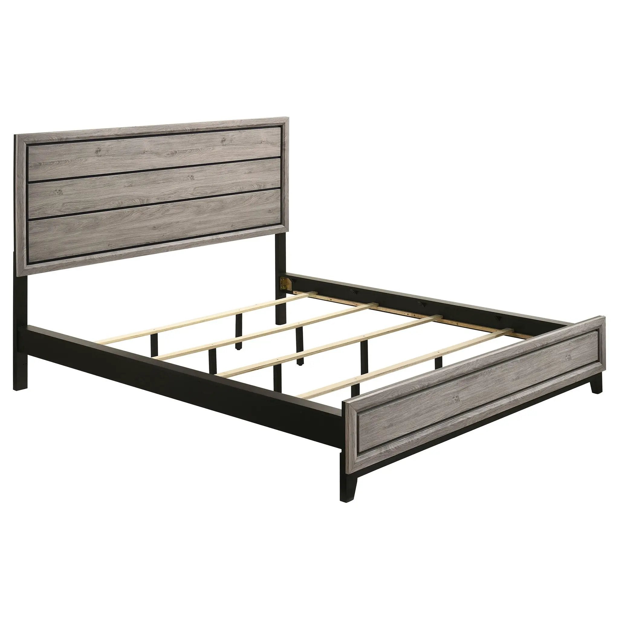 Watson Wood California King Panel Bed Light Taupe by Unique Piece Furniture
