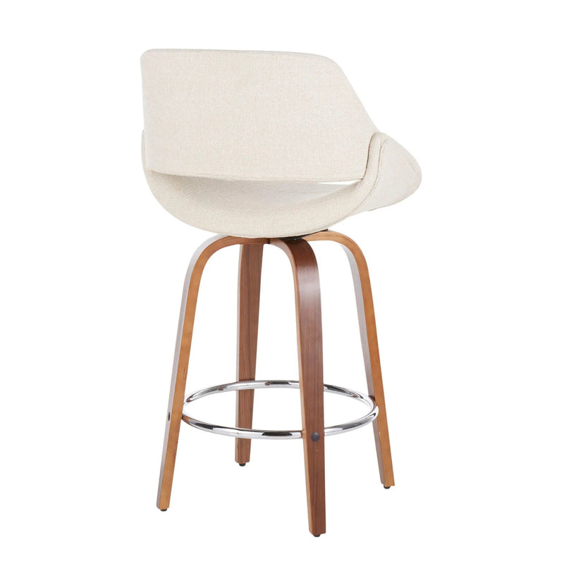 Fabrico - Mid Century Modern Counter Stool (Set of 2) by HouseOfZazla