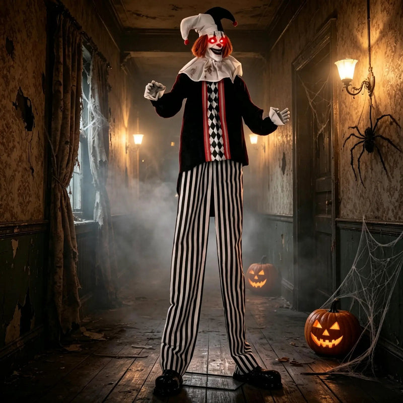 Frightening Giant Clown Prop with Realistic Facial Expressions by HouseOfZazla