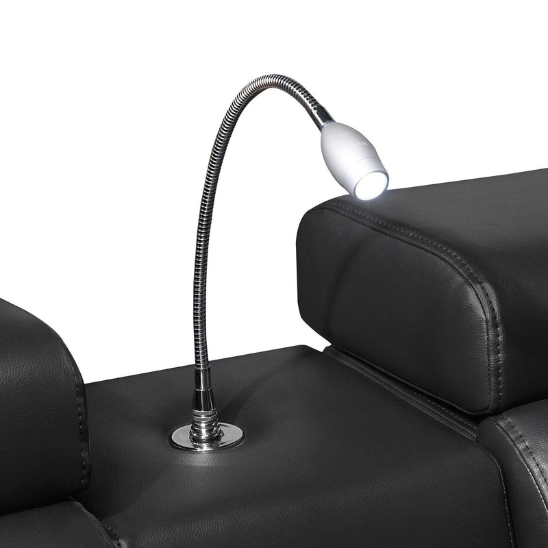 Nova - Sectional With Bluetooth Speaker, LED And Lifting Wine Cabinet by HouseOfZazla