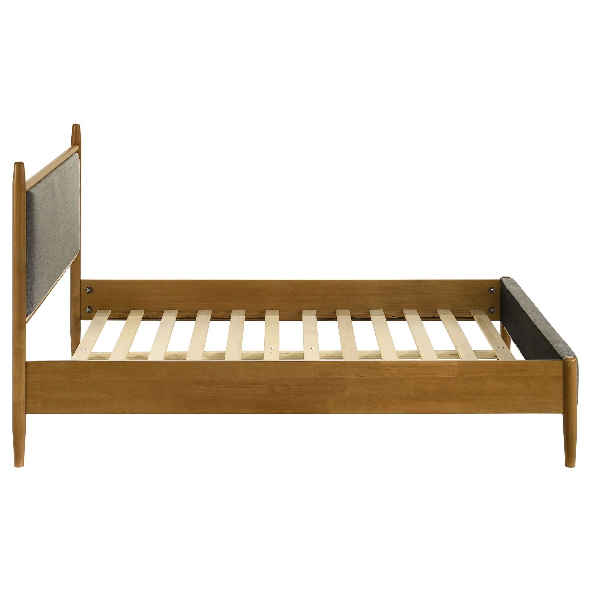 Mason 46-inch Full Panel Platform Bed Grey and Light Brown by Unique Piece Furniture
