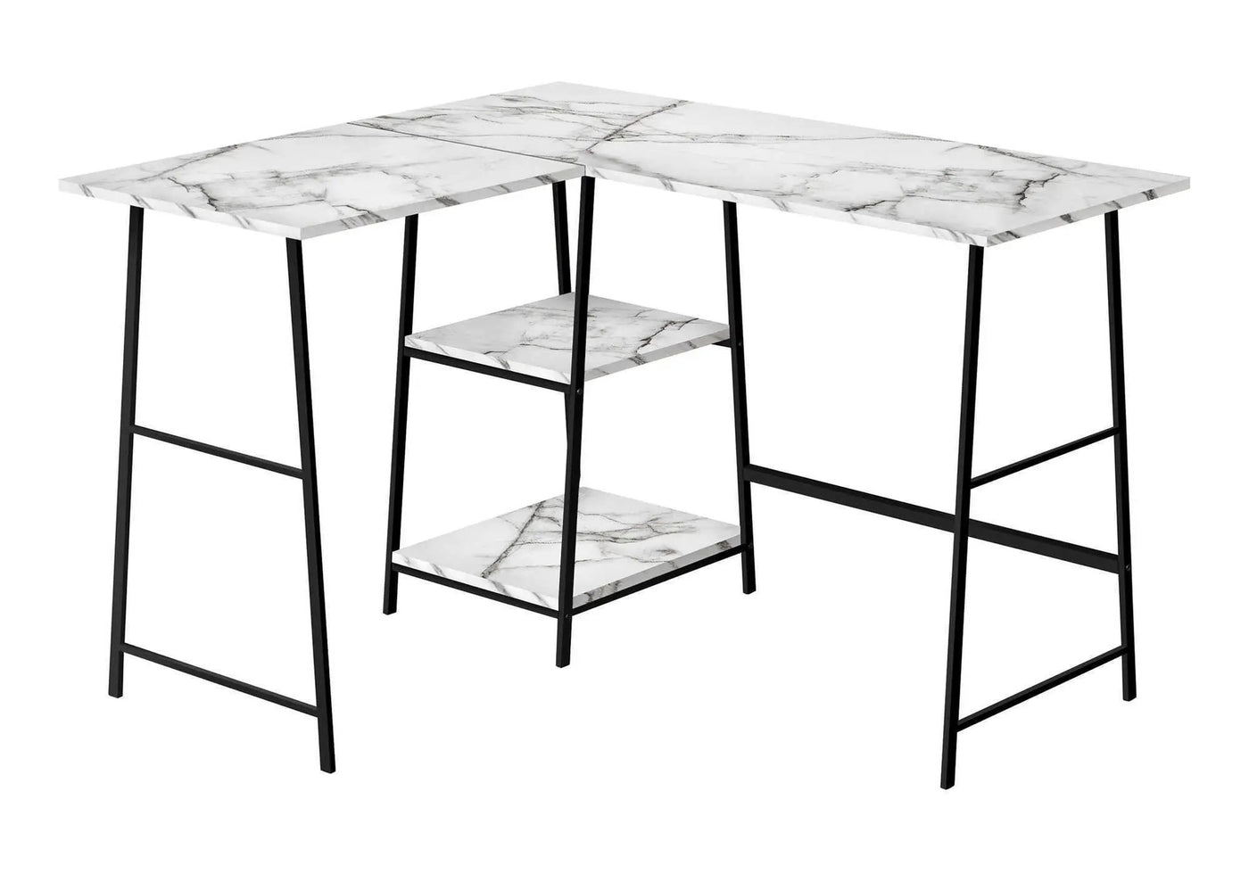 Contemporary L-Shape Corner Computer Desk by HouseOfZazla