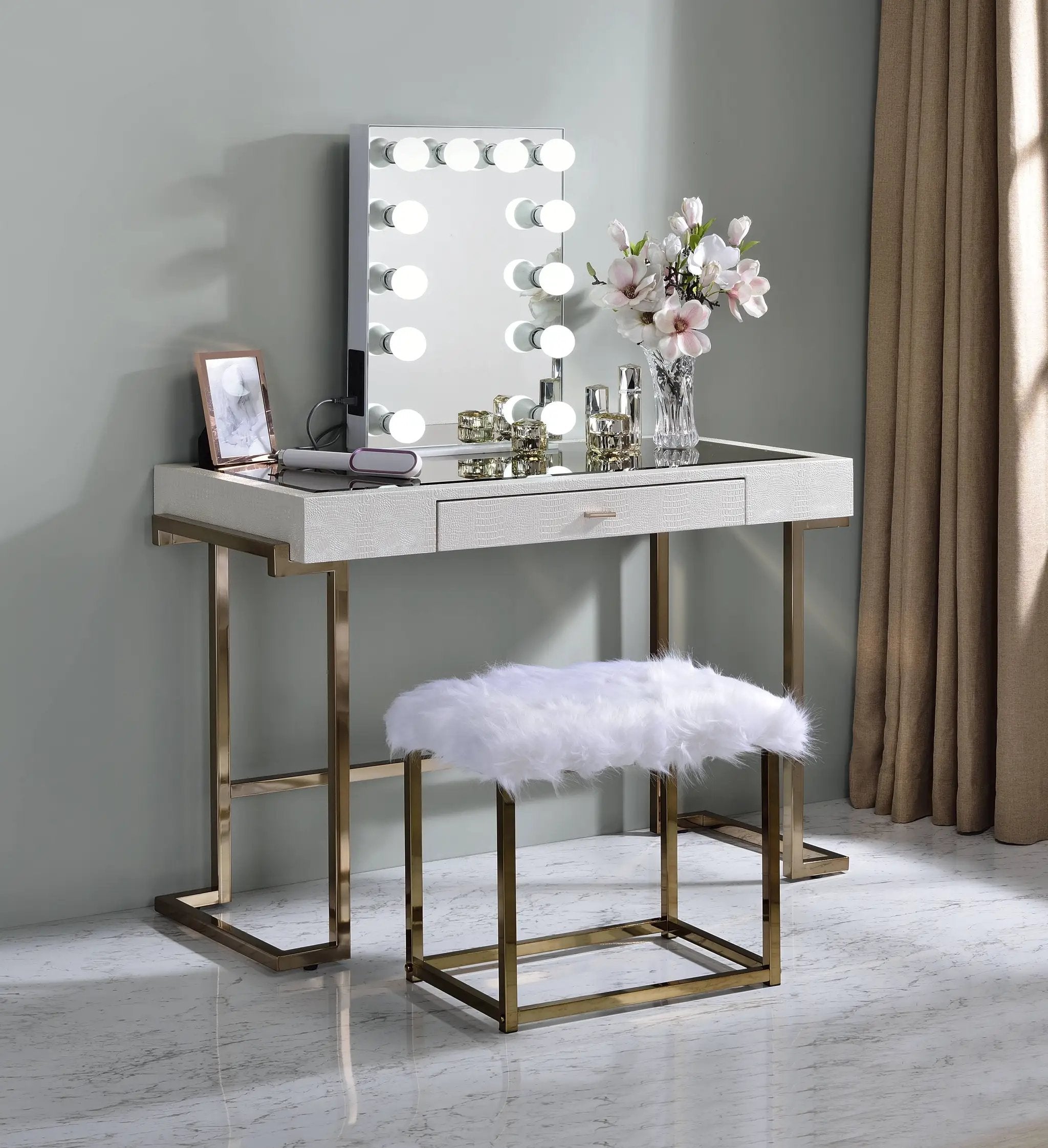 Asa Contemporary Hollywood Vanity Mirror by HouseOfZazla