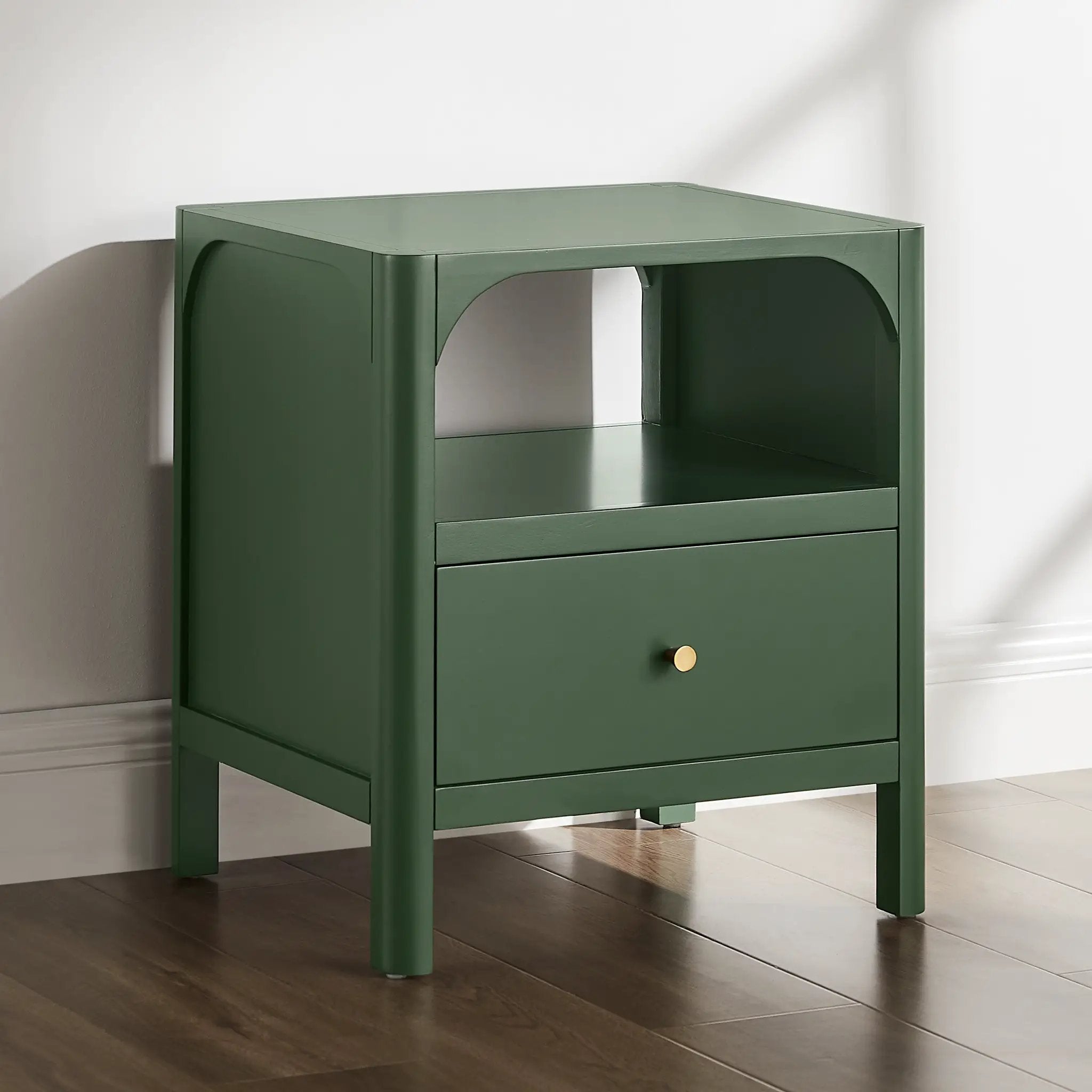 Williamson 1-Drawer Nightstand in Vintage by HouseOfZazla
