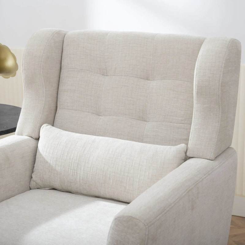 Modern Accent Chair Upholstered Foam Filled Living Room Chairs Comfy Reading Chair Mid-Century Modern Chair With Fabric Lounge Arm Chairs Armchair For Living Room Bedroom by Unique Piece Furniture