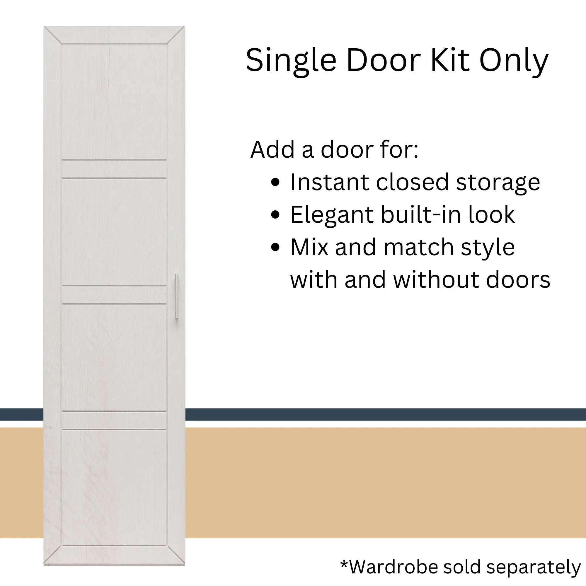 Perry Park - Modular Membrane Press Single Door Kit - Ivory by Unique Piece Furniture