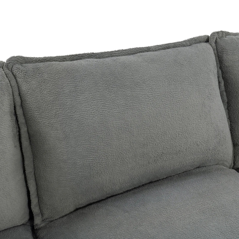Modern Sofa Set With Double Layer Cushion And Side Storage Pockets by HouseOfZazla