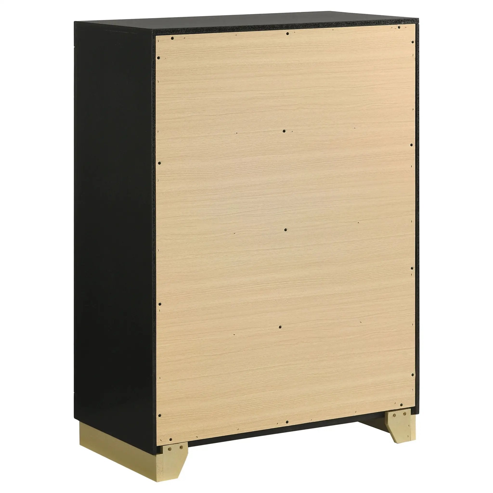 Caraway 4-drawer Bedroom Chest Black by Unique Piece Furniture