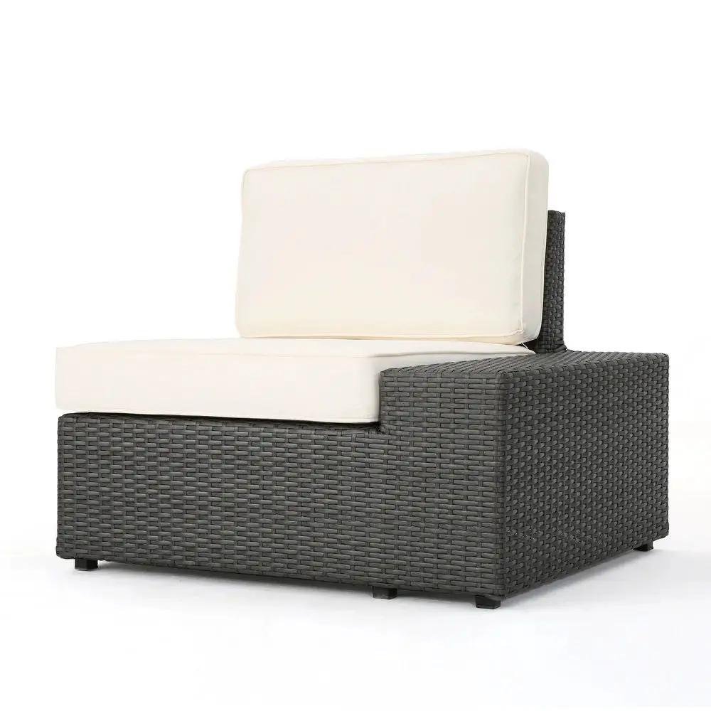 Santa Cruz Outdoor 8 Piece Sectional Set - Dark Brown by HouseOfZazla