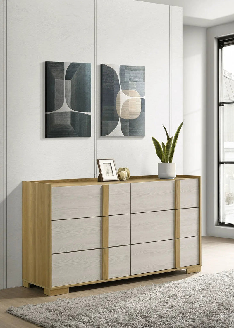 Hyland 6-drawer Dresser Natural by Unique Piece Furniture