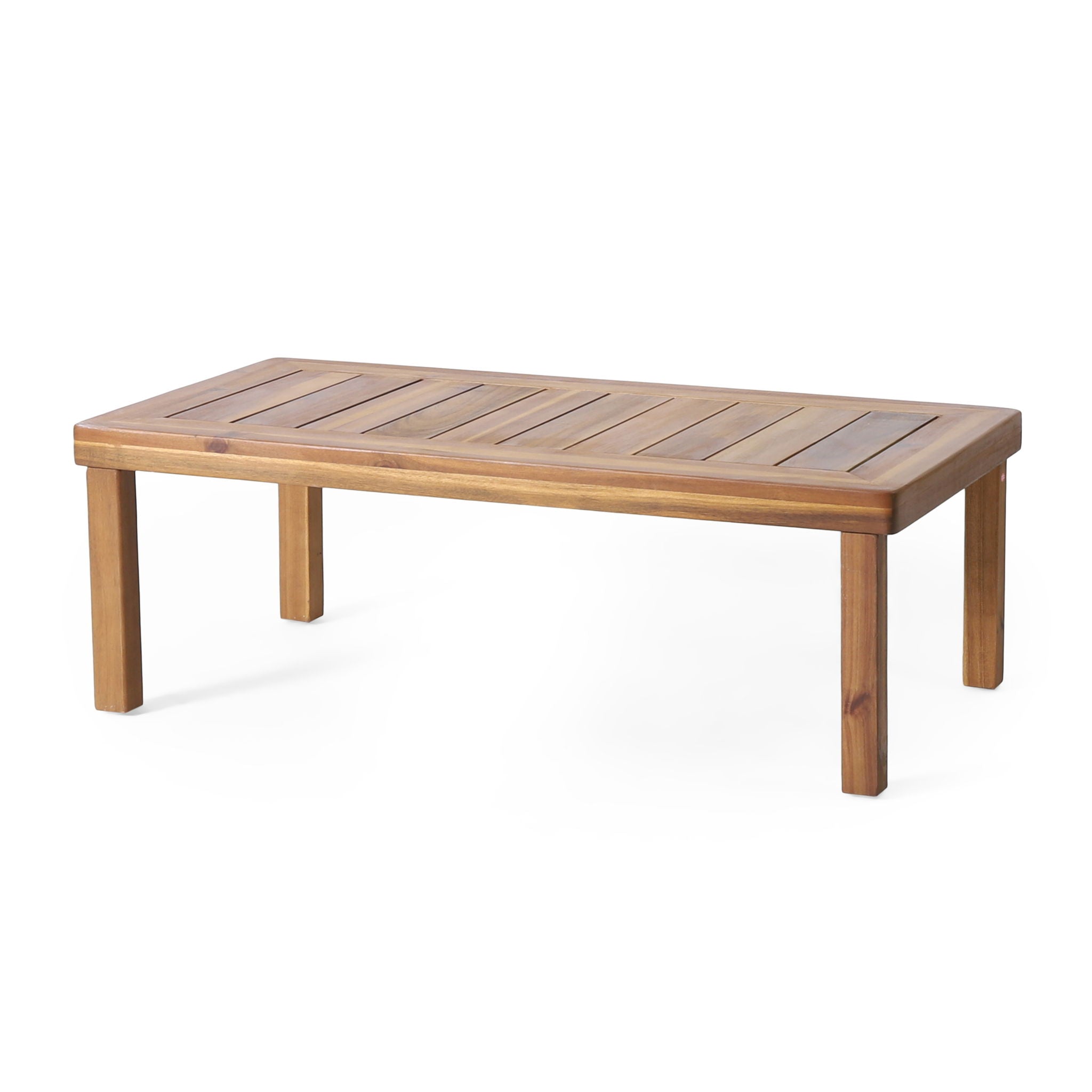 Acacia Wood Loveseat And Coffee Table Set With Cushions by HouseOfZazla