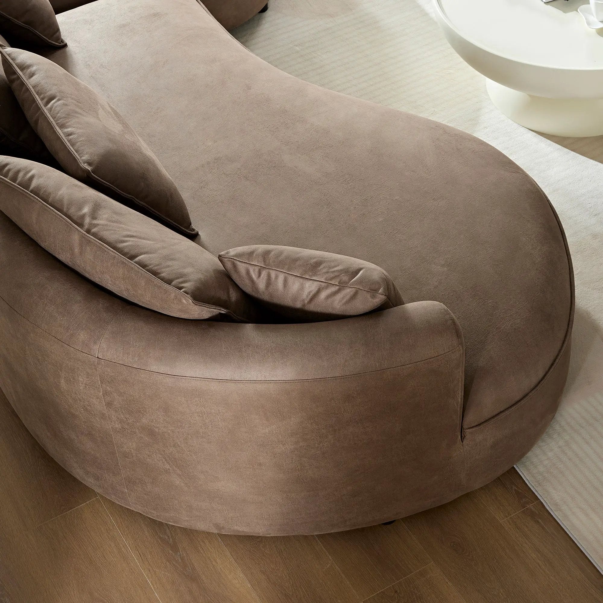 128.74 Inch Modern Sectional Curved Sofa Couch by HouseOfZazla