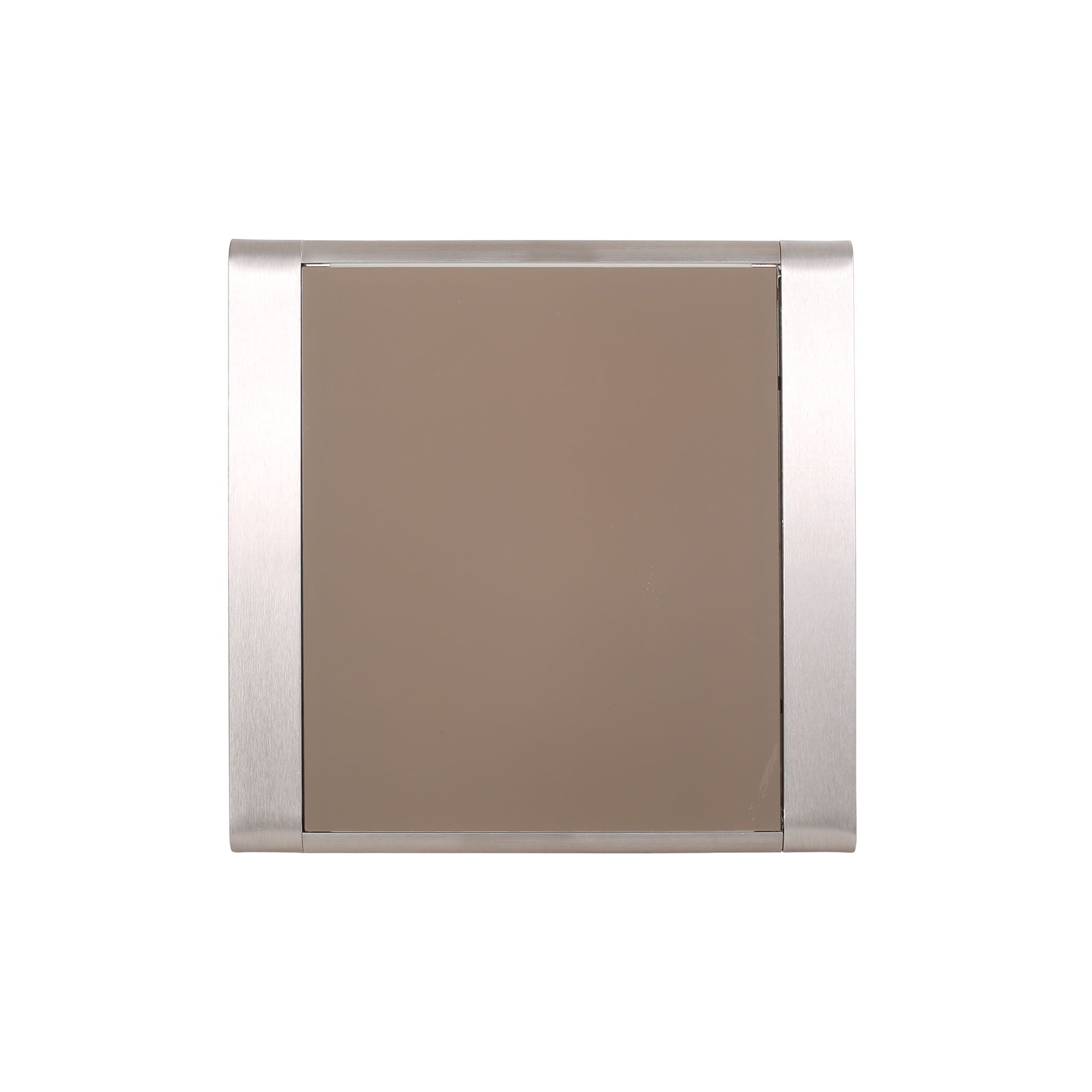 Cape Coral Contemporary Side Table With Frosted Glass Top by HouseOfZazla