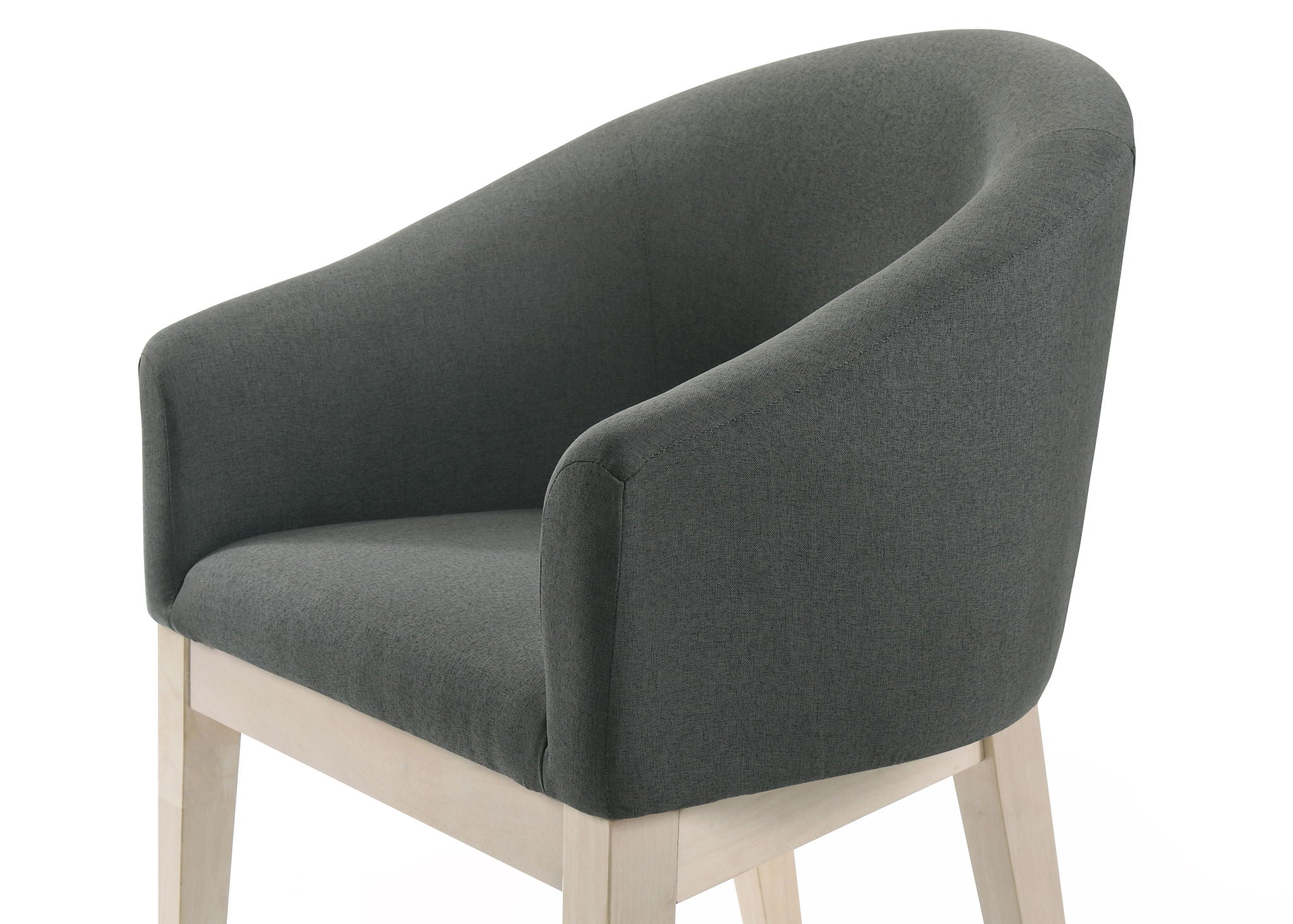 Neroli - Barrel Accent Chair (Set of 2) - Gray by HouseOfZazla