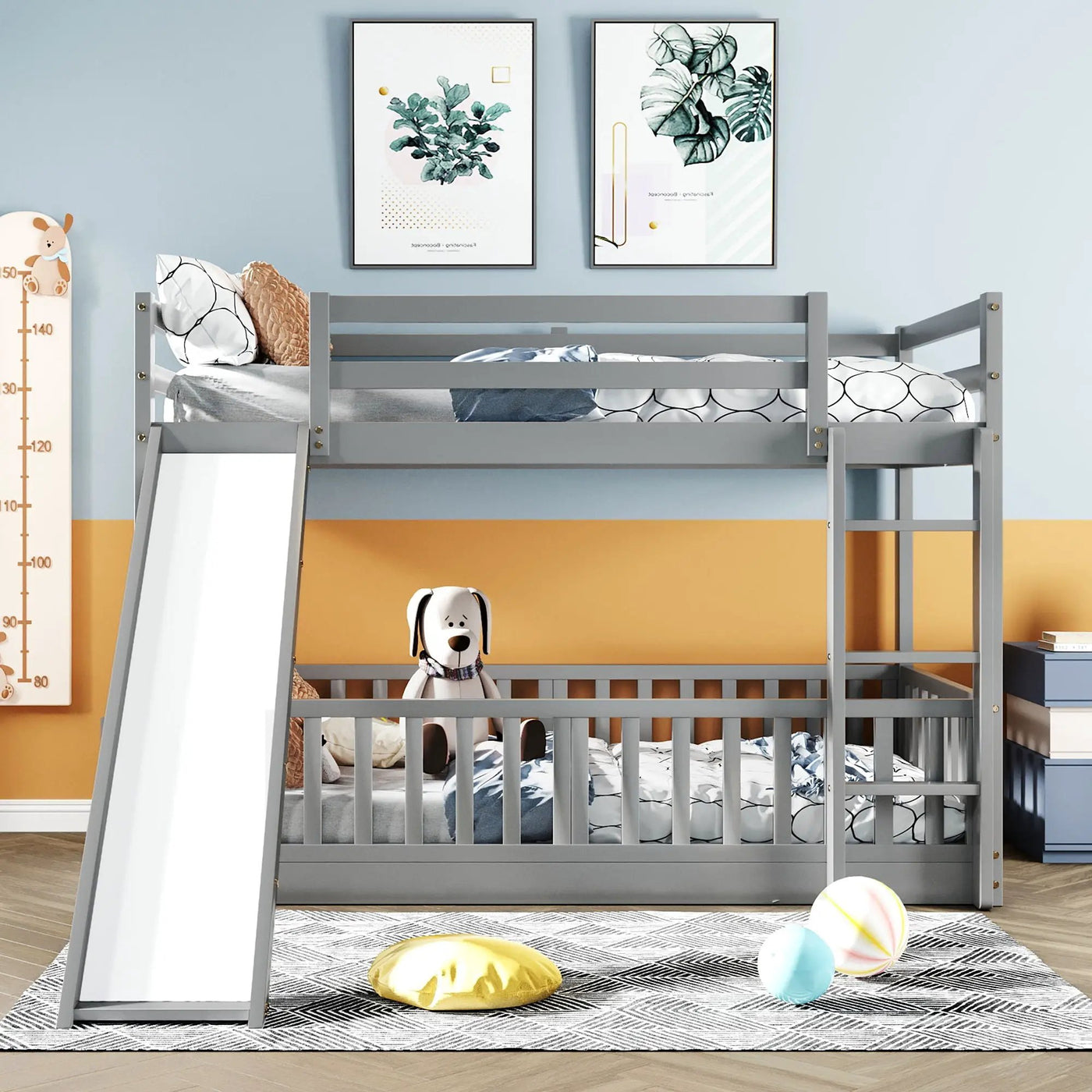 Functional Bunk Bed & Convertible Ladder And Slide by Unique Piece Furniture