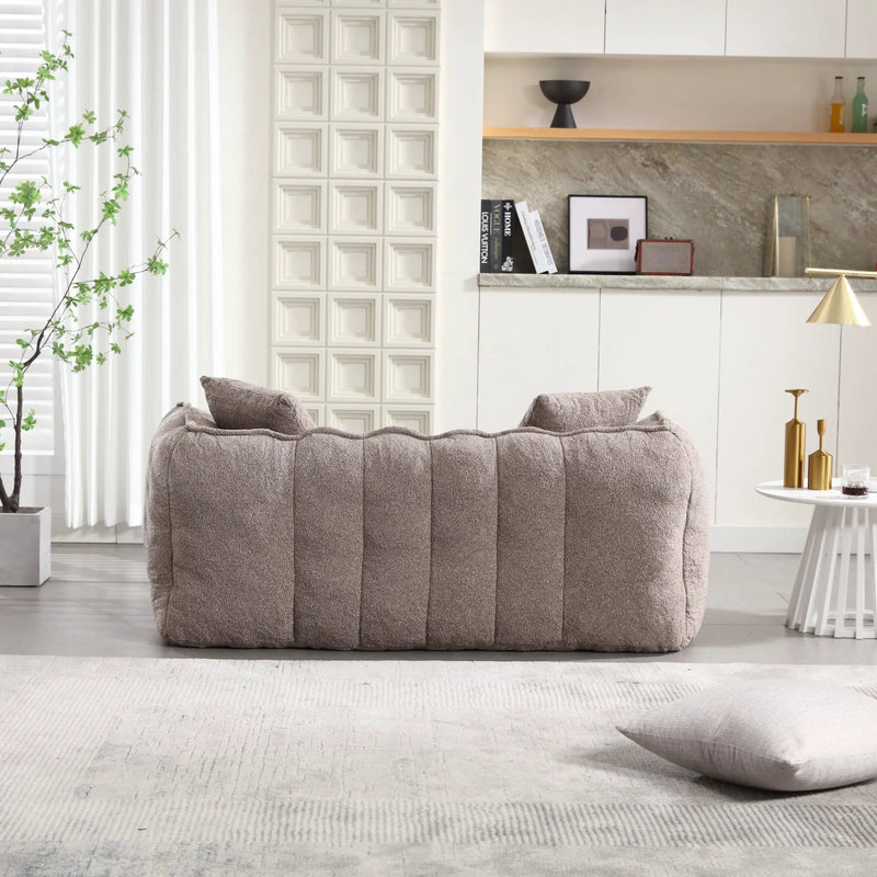 Cozy Beanbag Chair with High Resilience Foam Core by BLAKHOM