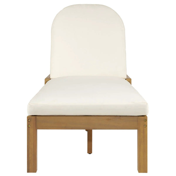 Outdoor Chaise Lounge With 5 Position Adjustable Backrest (Set of 2)