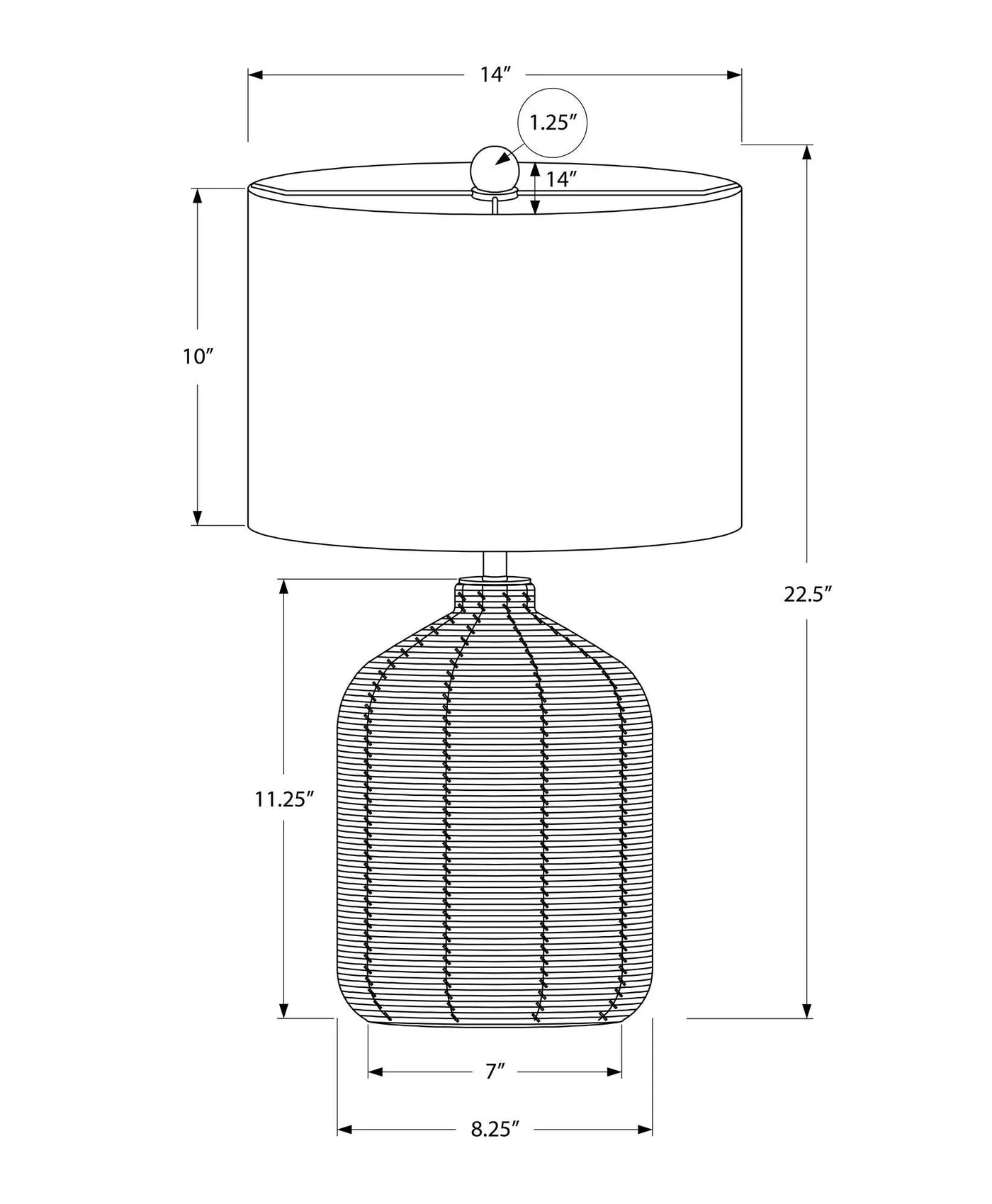 Lighting, Table Lamp, Rattan, Modern by HouseOfZazla