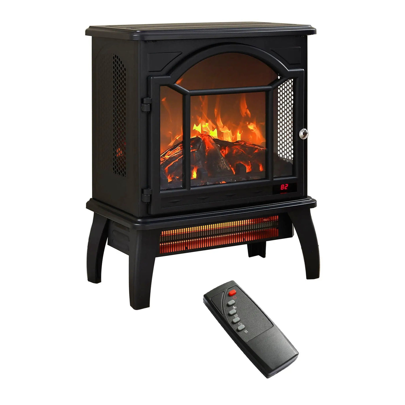 3D Flame Electric Infrared Quartz Fireplace Stove With Remote Control by HouseOfZazla