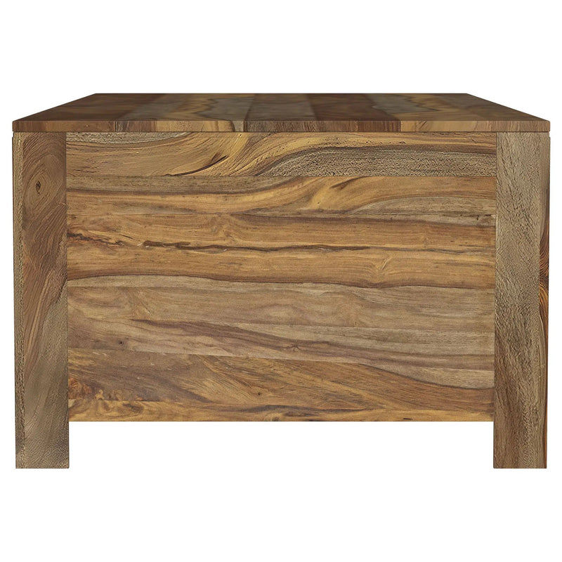 Esther 6-drawer Solid Wood Coffee Table Natural Sheesham by Unique Piece Furniture