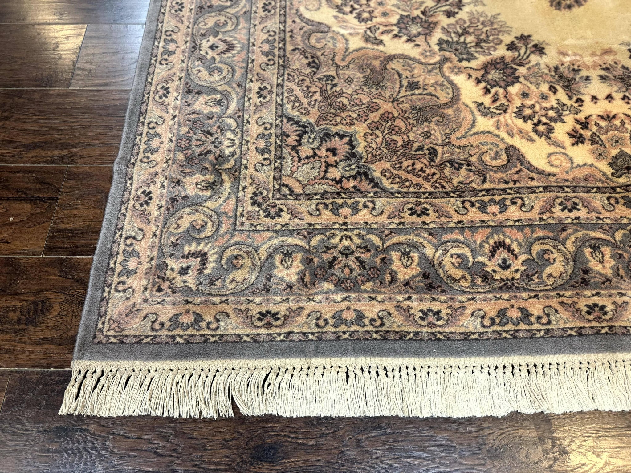 Belgium Power Loomed Wool Rug 6.9 x 9.6, Vintage Oriental Carpet by Jewel Rugs