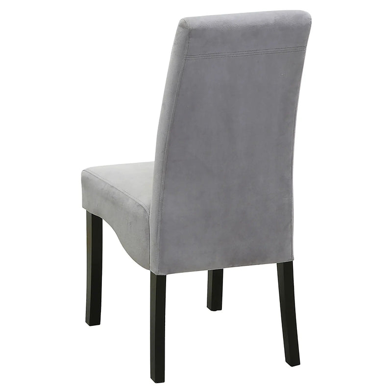 Stanton Velvet Upholstered Dining Side Chair Grey (Set of 2) by Unique Piece Furniture