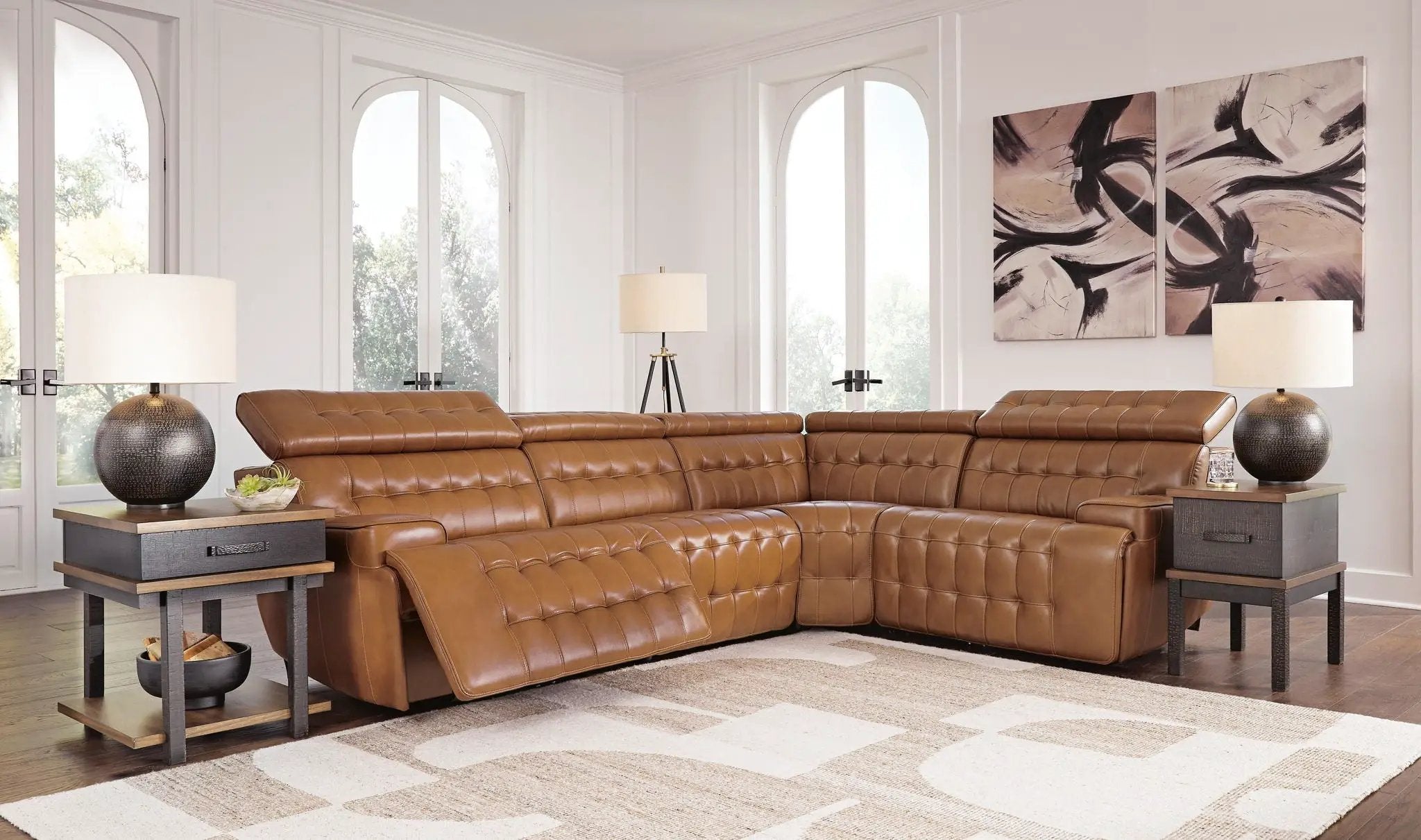 Temmpton - Power Reclining Sectional by Unique Piece Furniture