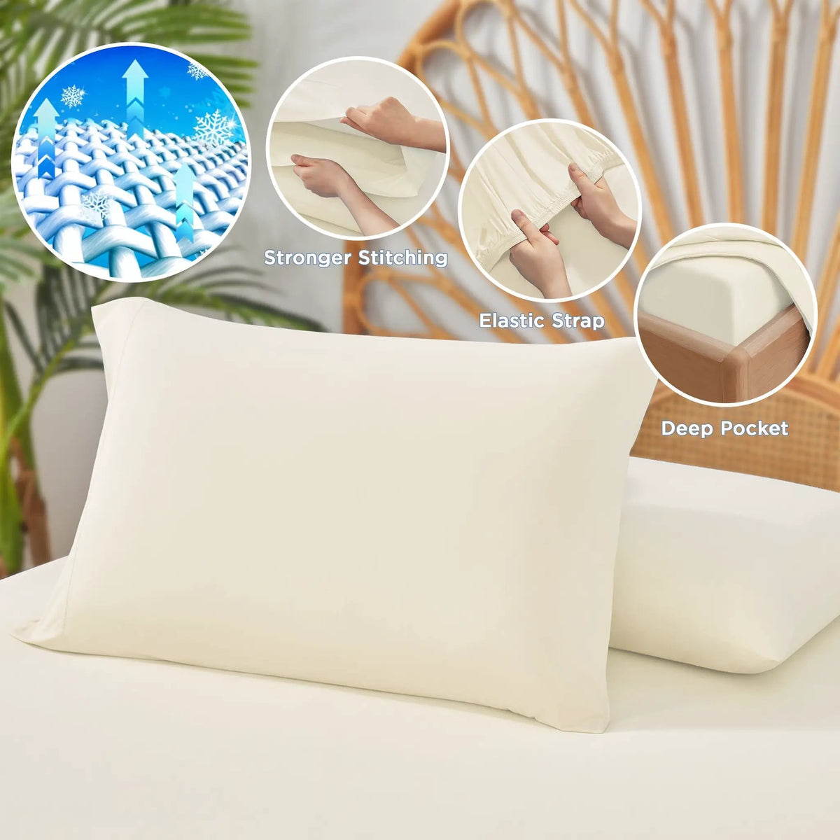 3-Piece Queen Cooling Sheet Set by HouseOfZazla