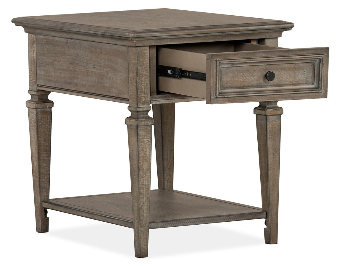Lancaster - Rectangular End Table - Dove Tail Gray, photo 6 of 7