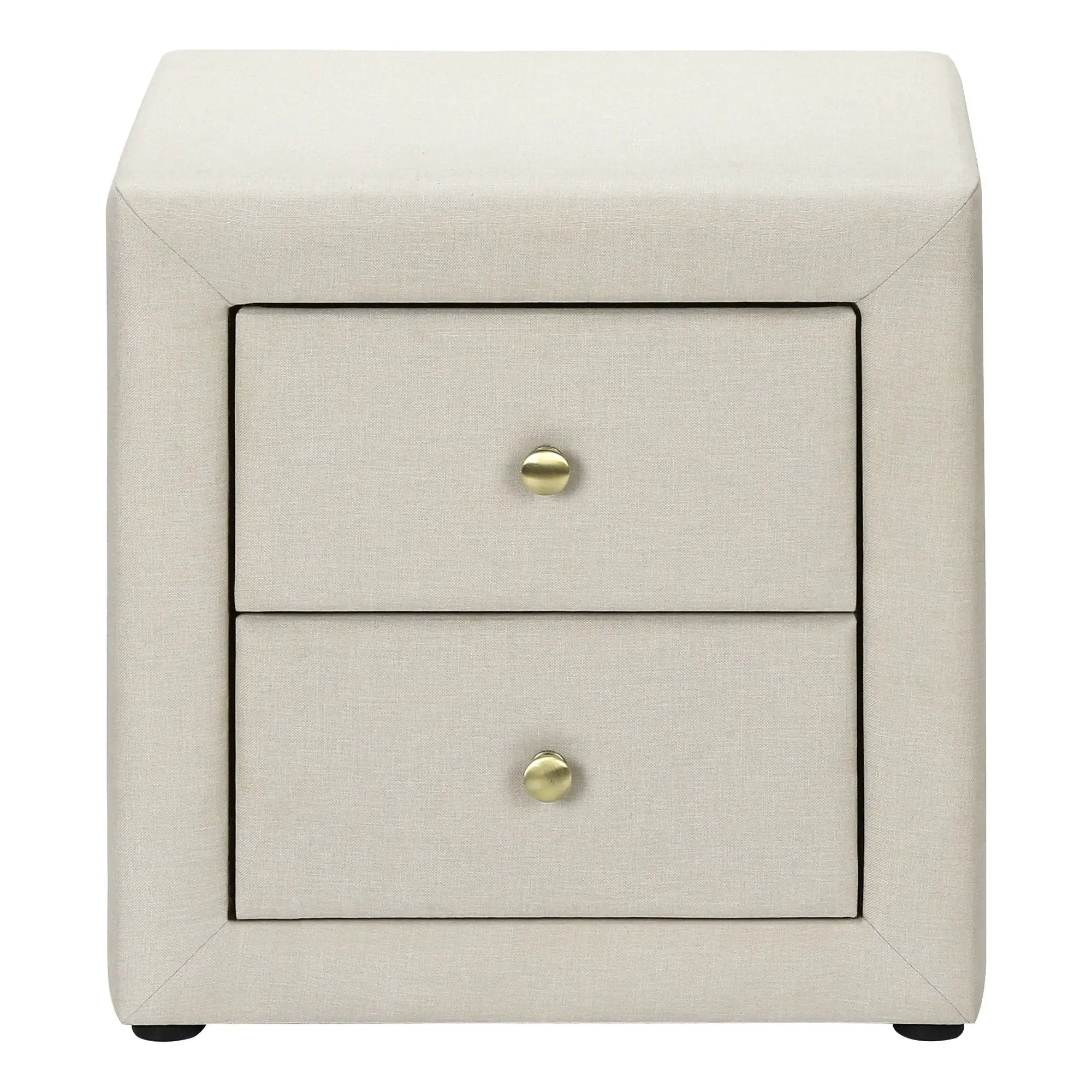 Nightstand, Storage Drawer Versatile Use, Upholstered, Transitional by Unique Piece Furniture
