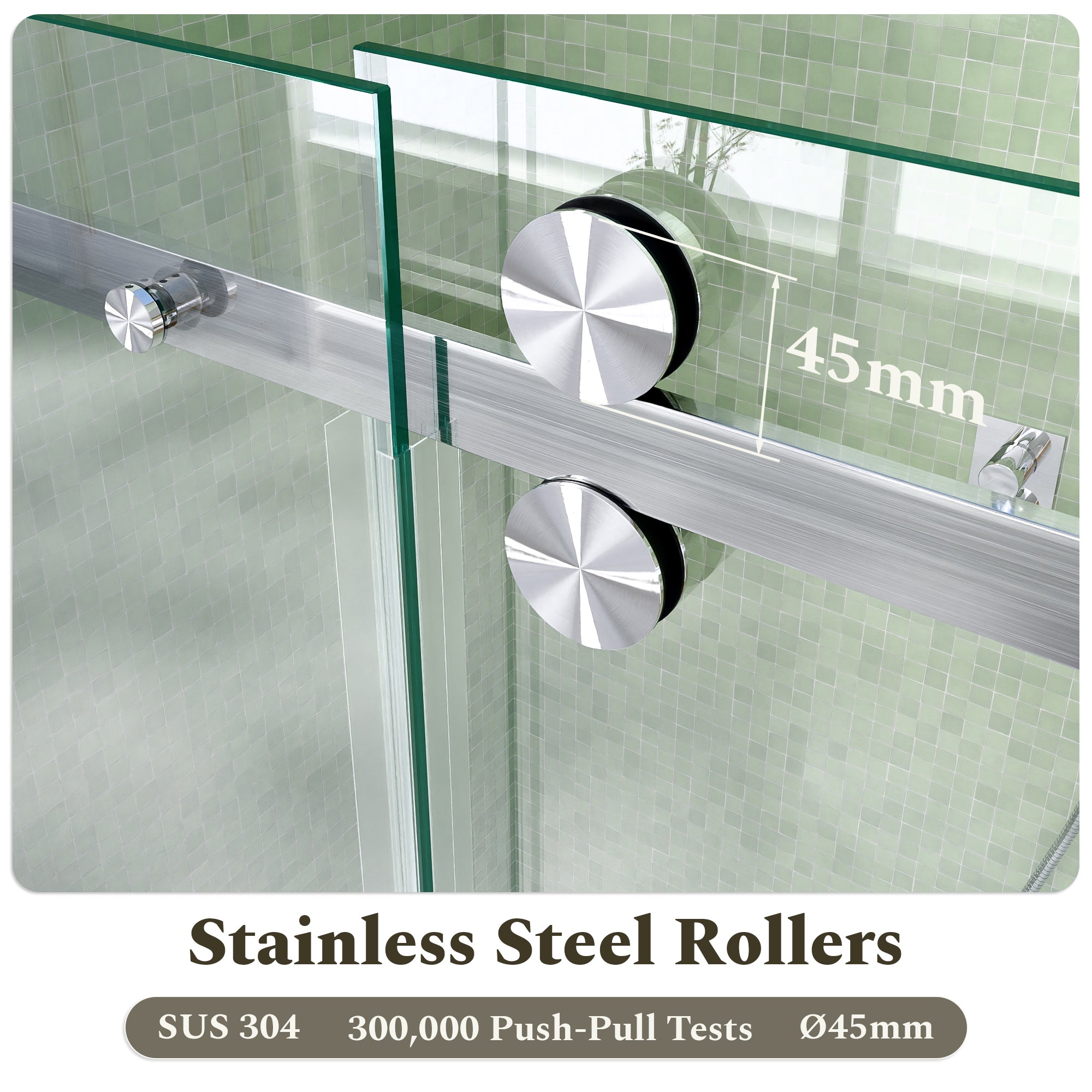 56-60"W x 60"H Frameless Sliding Tub Shower Door Enclosure by HouseOfZazla