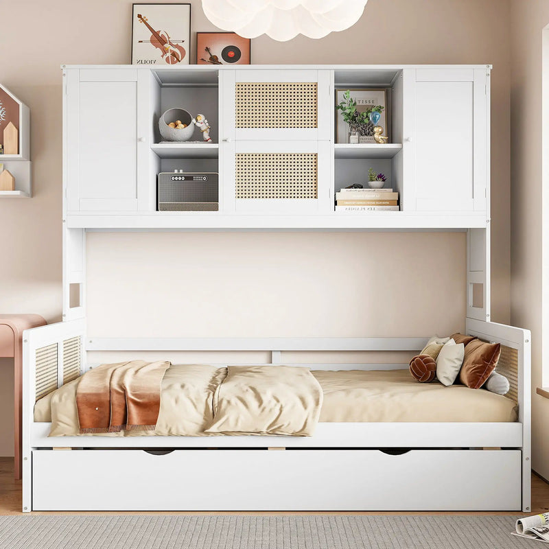 Daybed And All In One Cabinet And Shelf by Unique Piece Furniture