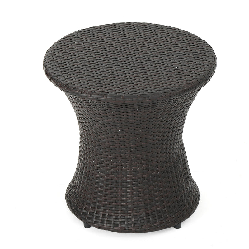19" Kono Hourglass Table (No Glass Top) End Table by HouseOfZazla