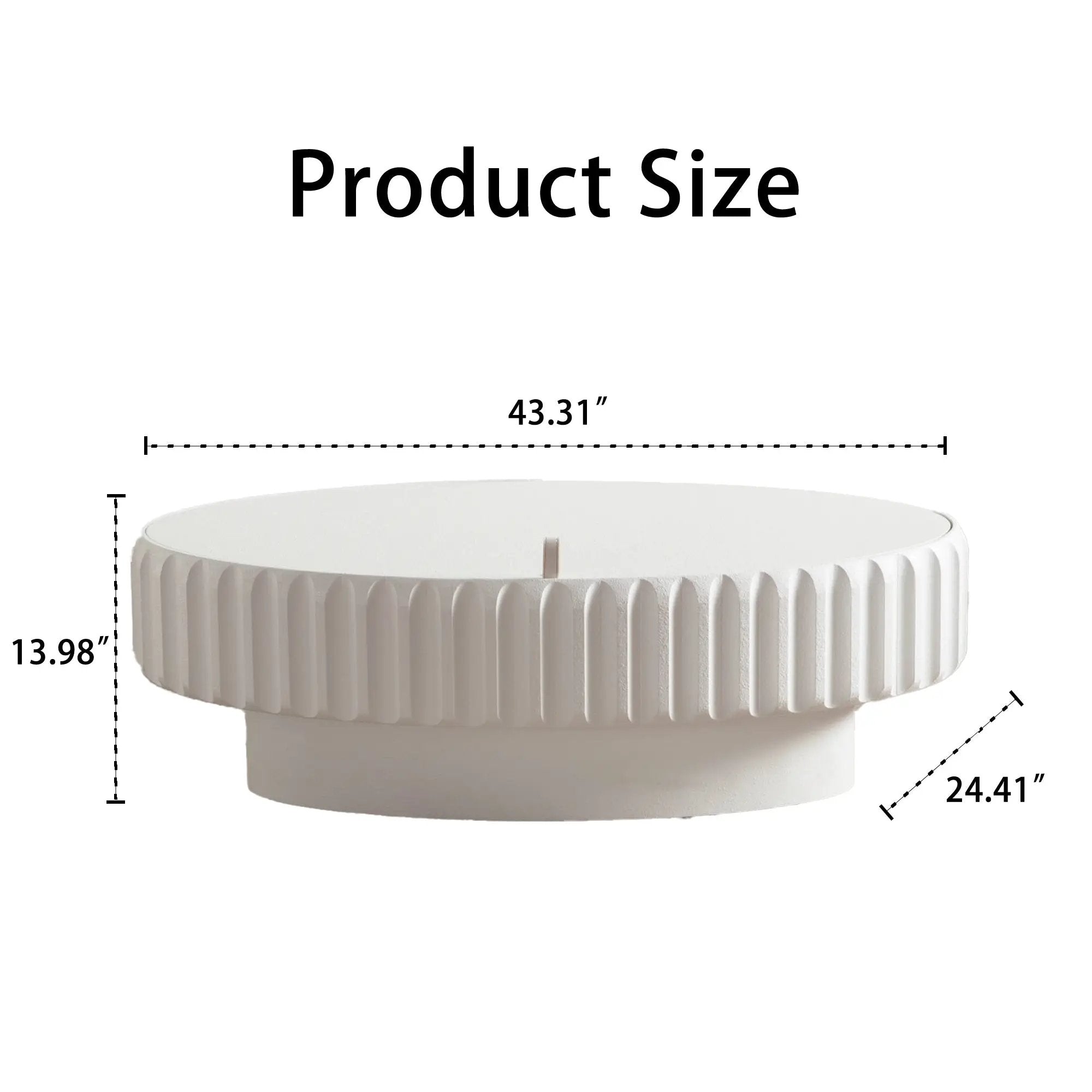 Fluted Storage Table with Lift-Off Lid by HouseOfZazla