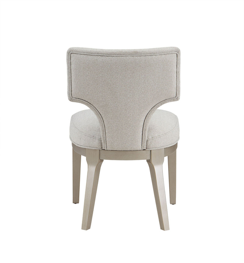 Kasa Light Gray Side Chair Set of 2 with Solid Wood Legs - Light Gray, photo 4 of 7