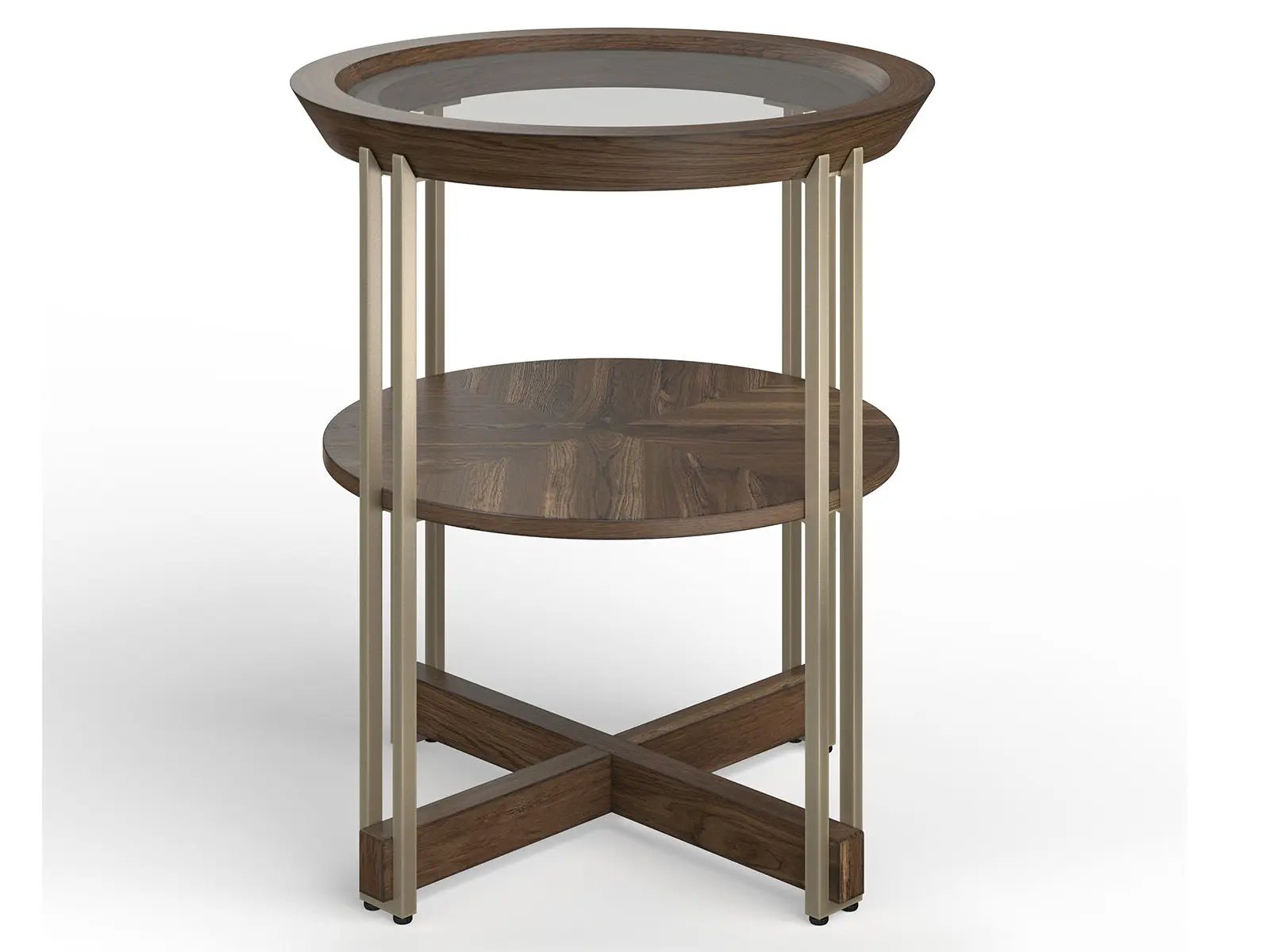 Elora - Round End Table - Walnut by Unique Piece Furniture