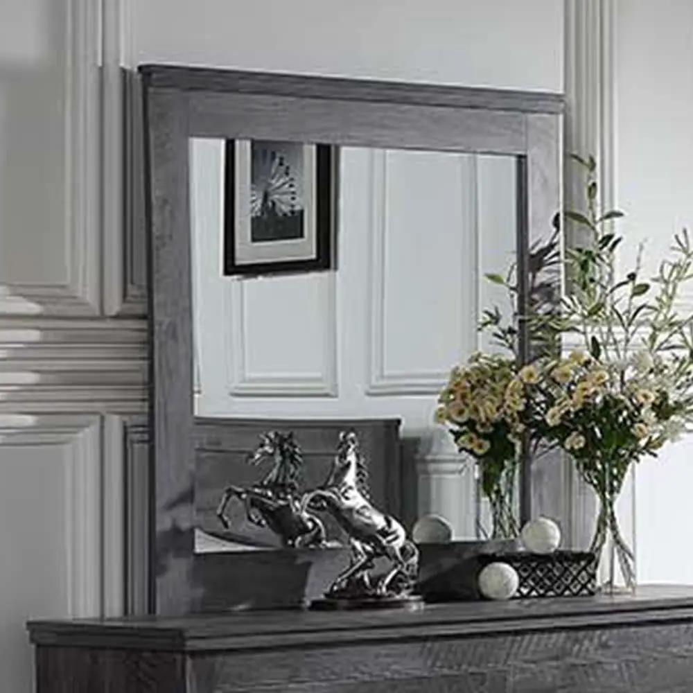 Vidalia - Mirror - Rustic Gray Oak by Unique Piece Furniture