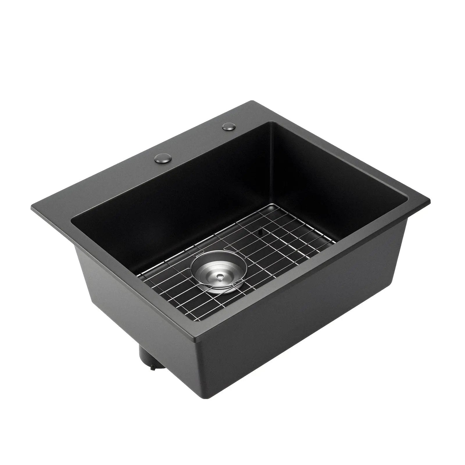 25 Inch Granite Kitchen Sink Top Mount Single Bowl Drop-In Basin for RV Bar by HouseOfZazla