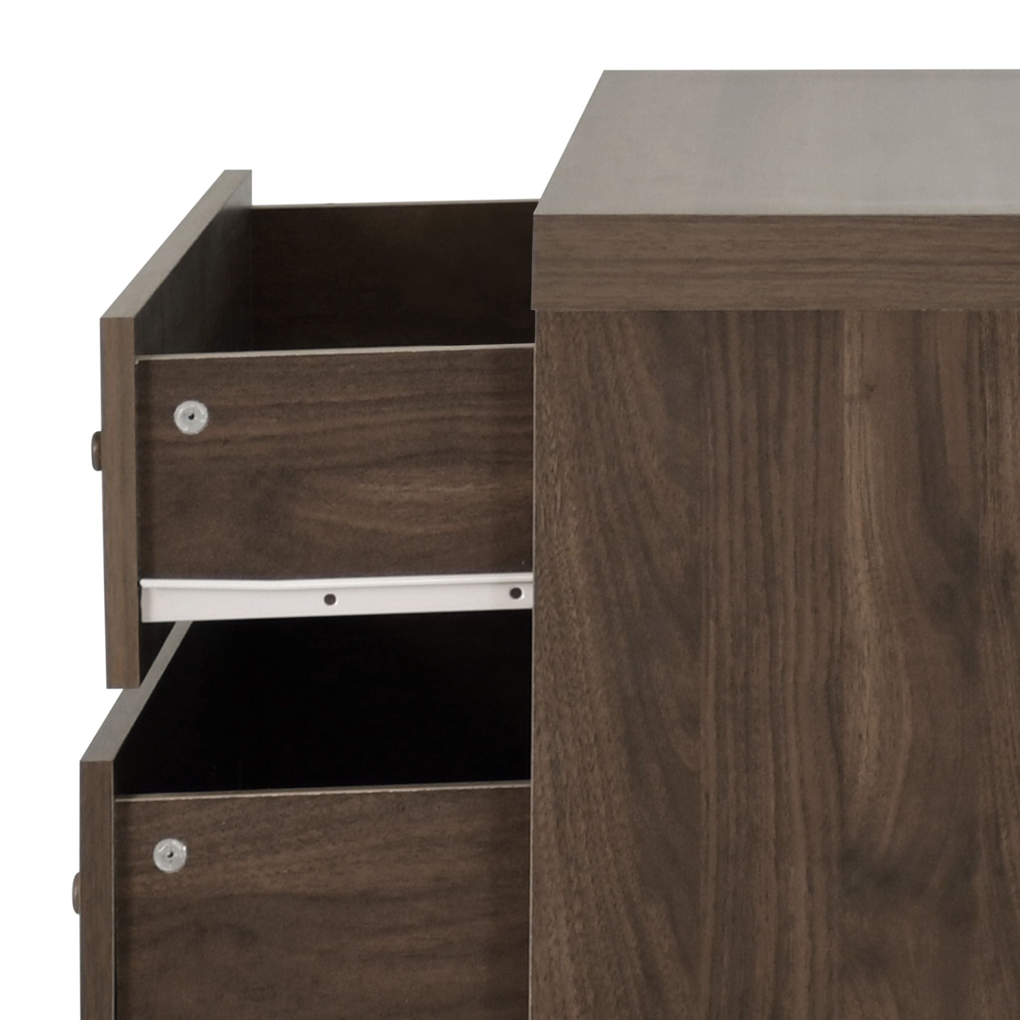 Farhart Mid Century Modern 4 Drawer Dresser - Walnut by HouseOfZazla