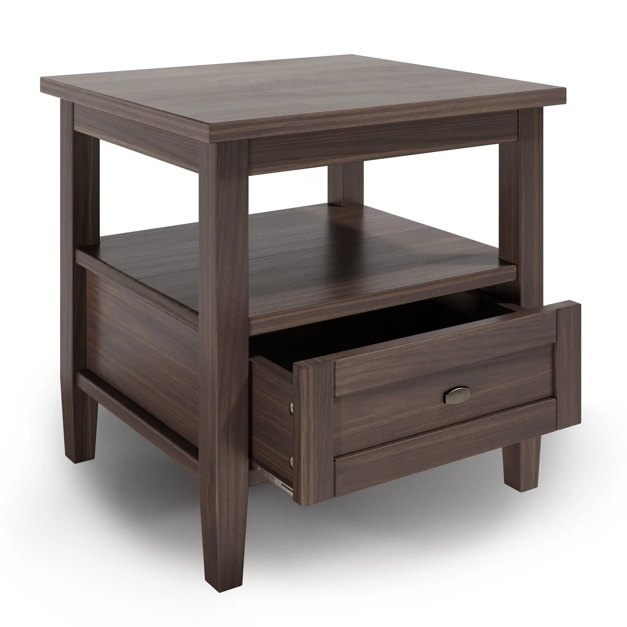 Warm Shaker - End Table - Warm Walnut Brown by HouseOfZazla
