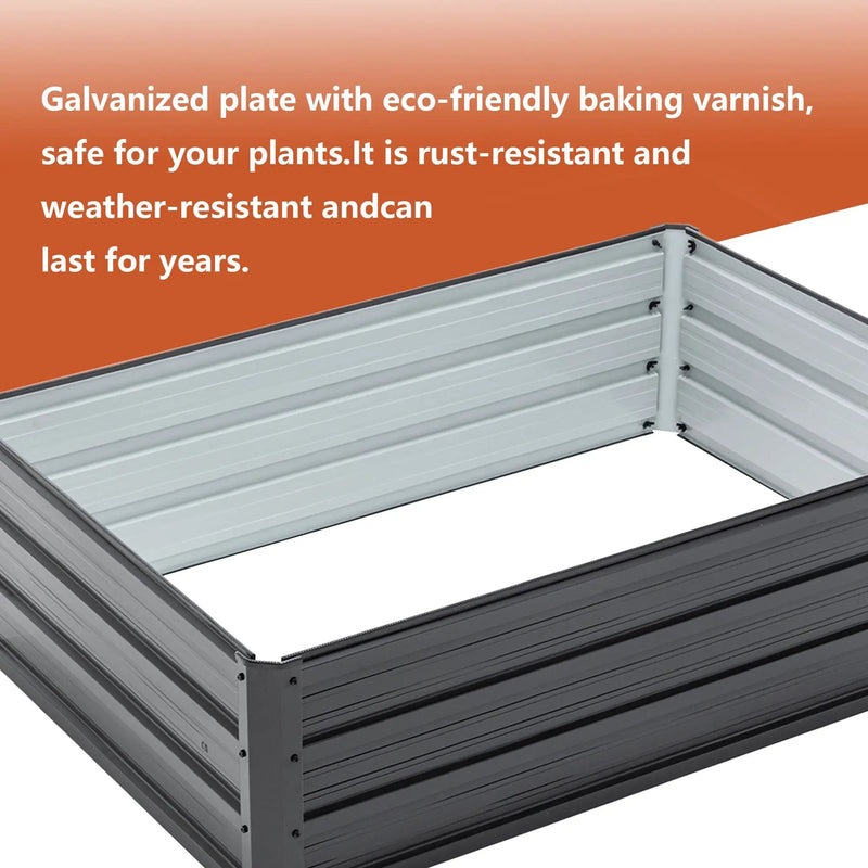 4x3x1ft Metal Raised Garden Bed by HouseOfZazla