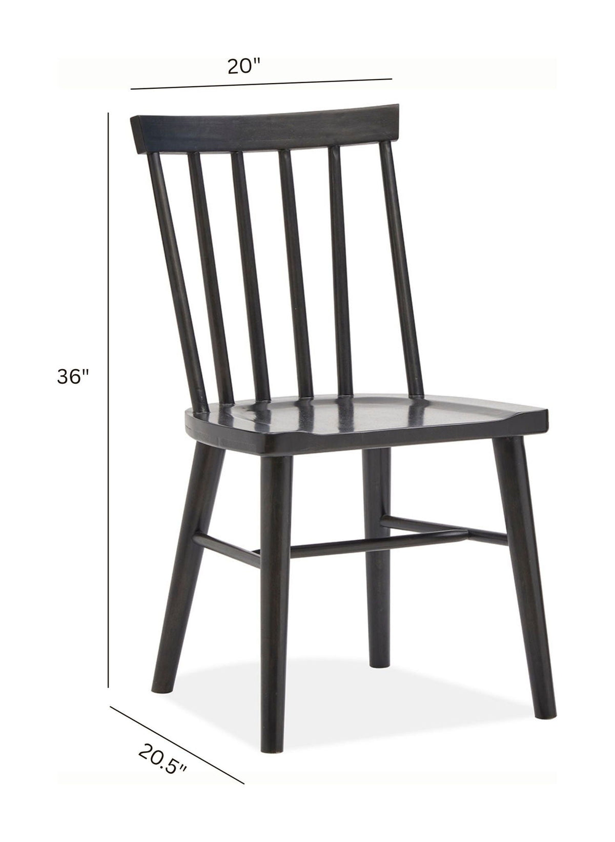 Lindon - Dark Dining Side Chair (Set of 2) - Dark Brown, photo 4 of 7