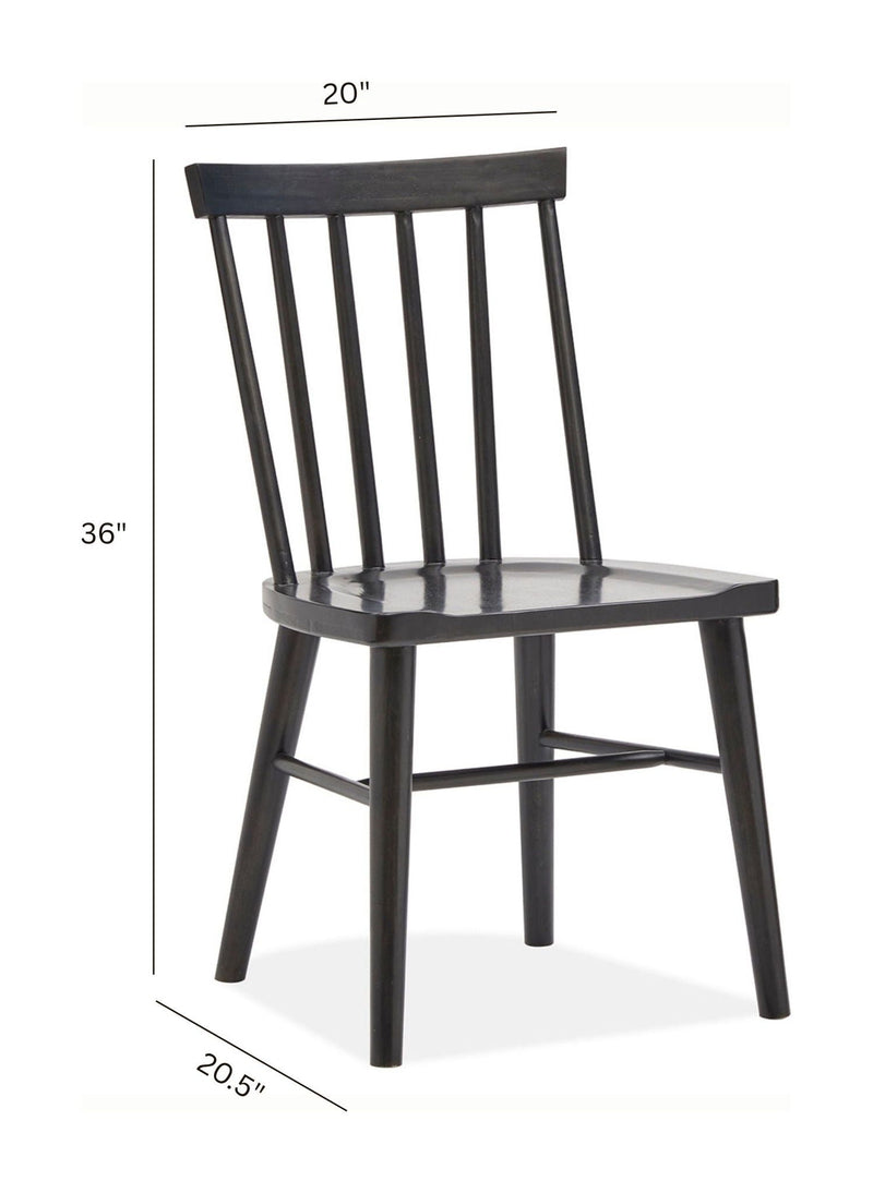 Lindon - Dark Dining Side Chair (Set of 2) - Dark Brown, photo 4 of 7