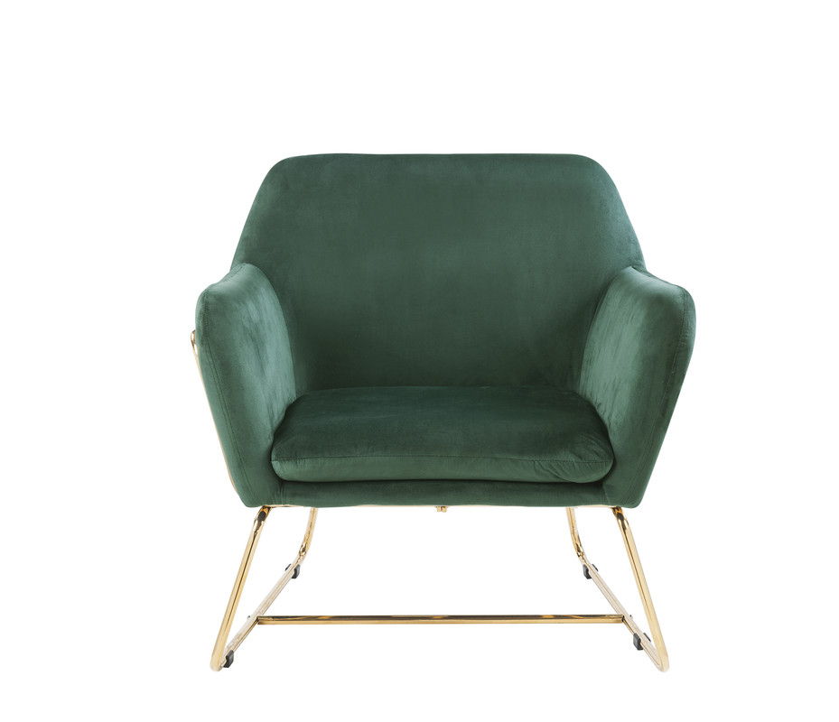 Keira Accent Chair With Metal Base, photo 13 of 18