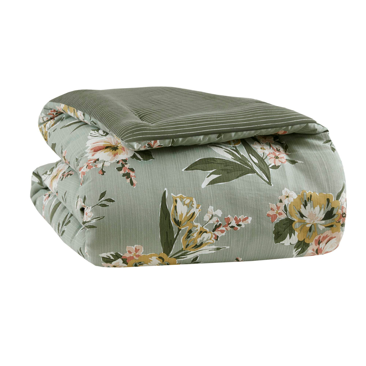 Cal King Floral Comforter Set with Cotton Blend - 7 Piece Set, photo 9 of 10