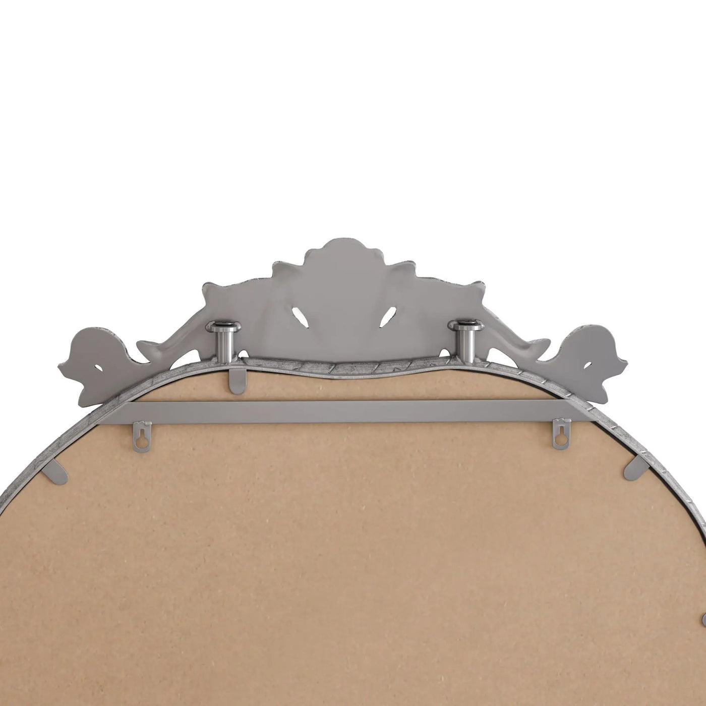 Full Body Arched Mirror With Vintage Carved Applique by HouseOfZazla